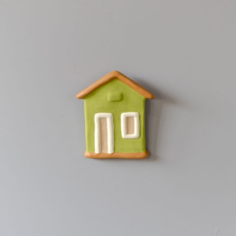 Casinha de Cerâmica de Parede (P) – Verde