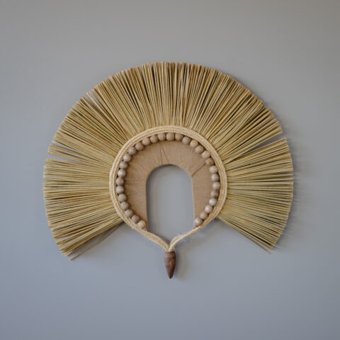 Cocar Decorativo Palha e Sisal – Cru