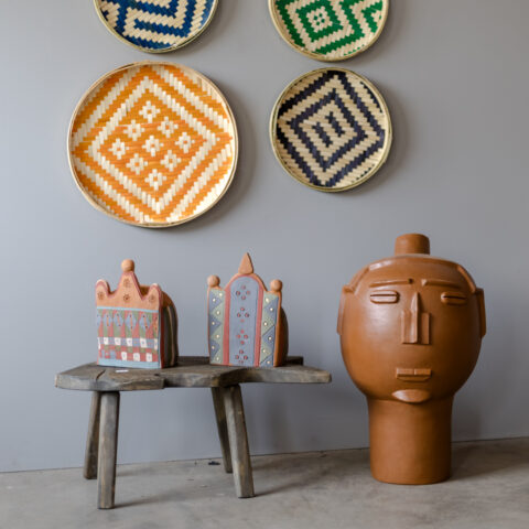 Escultura de Cerâmica Chapéu de Guerreiro – C5