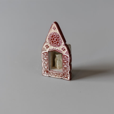 Oratório de Pedra Sabão – Vermelho