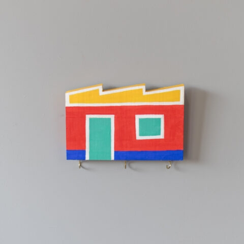 Porta-Chaves Casinha de Madeira