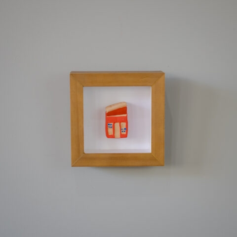 Quadro Casinha de Cerâmica – Vermelha