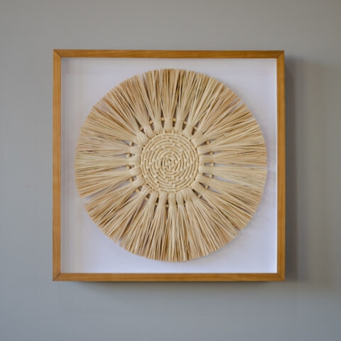 Quadro Mandala Palha de Carnaúba