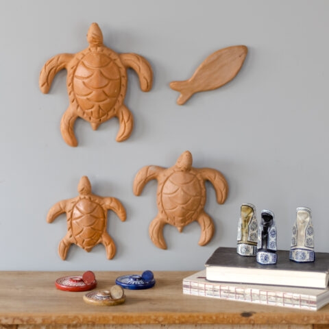 Tartaruga de Cerâmica de Parede (P)