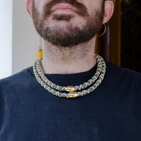 Colar Trançado Verde