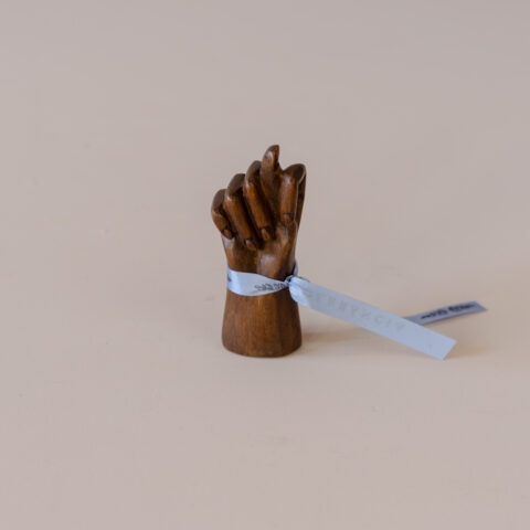 Mini Figa Madeira Escura – Azul claro