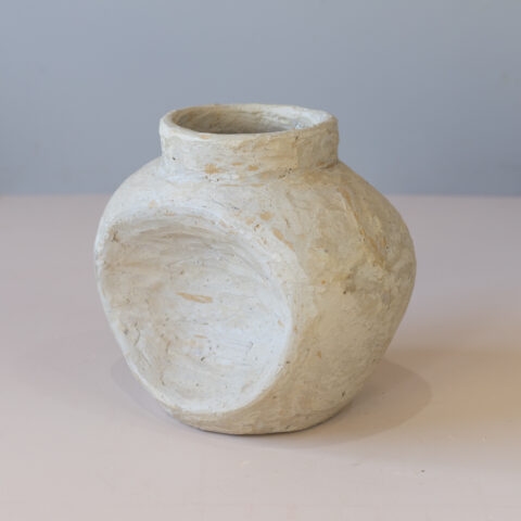 Vaso Amassado em Cerâmica Família Nazaré