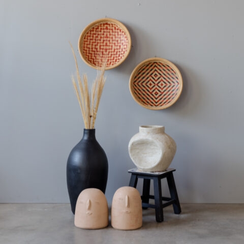 Vaso Amassado em Cerâmica Família Nazaré