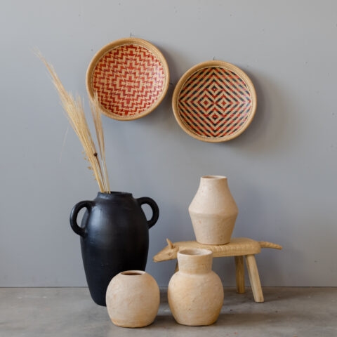 Vaso Bojudo Alto em Cerâmica Família Nazaré (P)