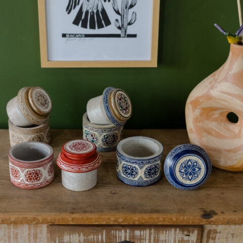 Manteigueira de Pedra-Sabão – Vermelha