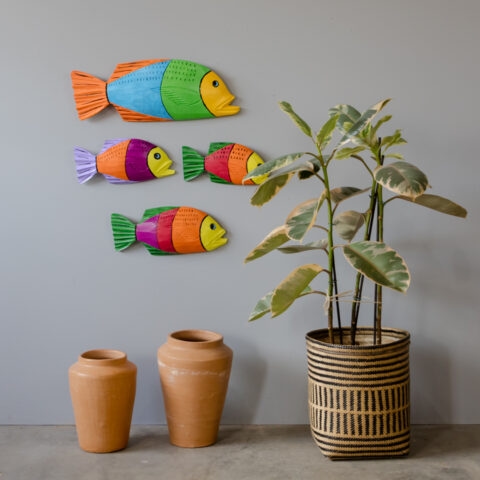 Peixe de Parede em Madeira Caiçara (G)