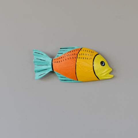 Peixe de Parede em Madeira Caiçara (M)