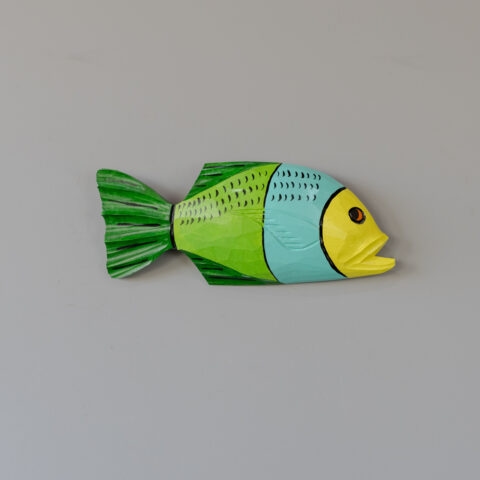 Peixe de Parede em Madeira Caiçara (M)
