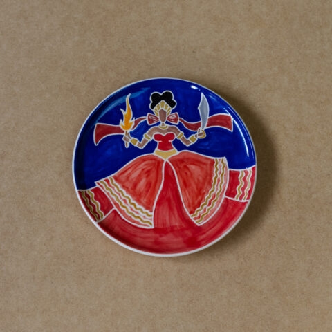 Prato Decorativo em Cerâmica – Iansã