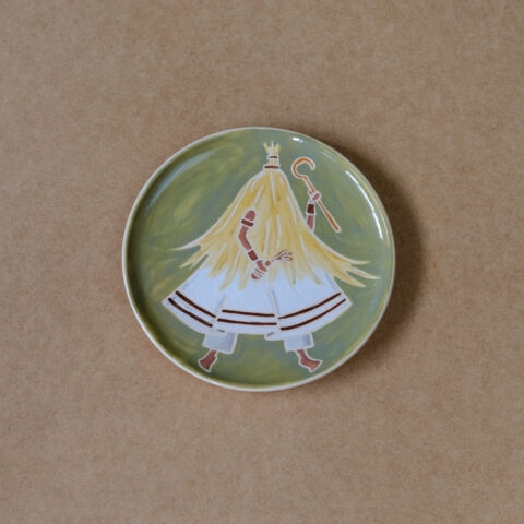 Prato Decorativo em Cerâmica – Obaluaê