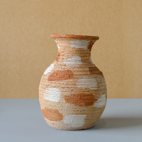 Vaso Boca Alta em Cerâmica Mesclada – Família Nazaré