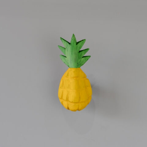 Gancho de Parede em Madeira – Abacaxi