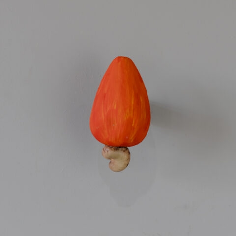 Gancho de Parede em Madeira – Caju Vermelho