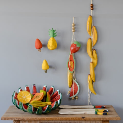 Gancho de Parede em Madeira – Carambola