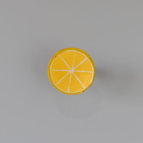 Gancho de Parede em Madeira – Laranja