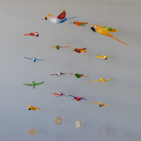 Móbile de Beija-Flor em Madeira (G)