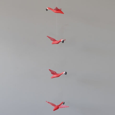 Móbile de Flamingo em Madeira (P)