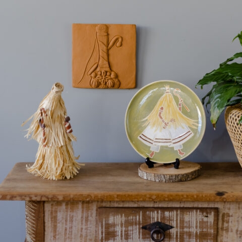 Placa de Parede em Cerâmica Obaluaê