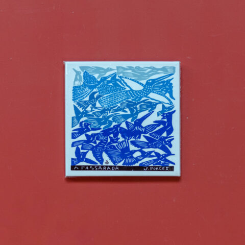 Azulejo de Parede J. Borges – A Passarada Azul