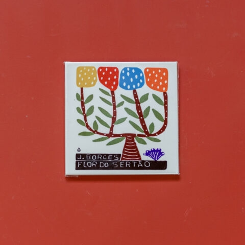 Azulejo de Parede J. Borges – Flor do Sertão