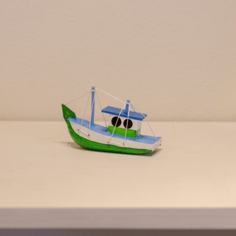 Barquinho de Madeira – Verde