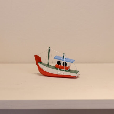 Barquinho de Madeira – Vermelho