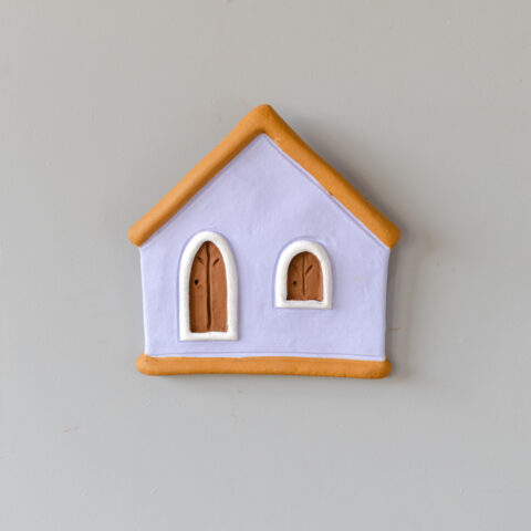 Casinha de Parede em Cerâmica (M) – Lilás