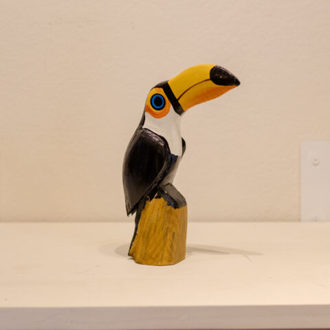 Escultura Tucano em Madeira