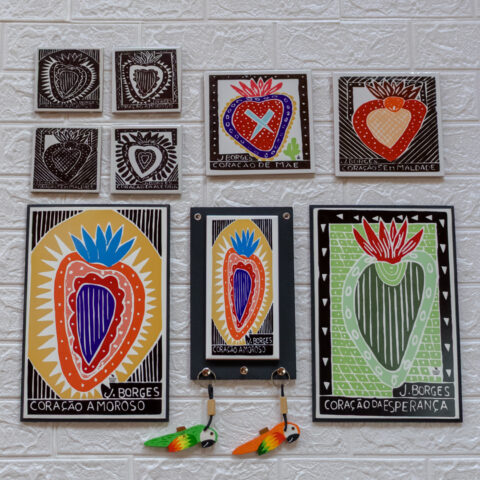 Mini Azulejo de Parede J. Borges – Coração Sem Maldade