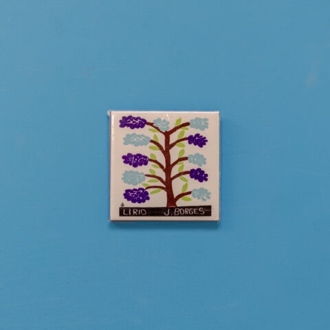 Mini Azulejo de Parede J. Borges – Lirio