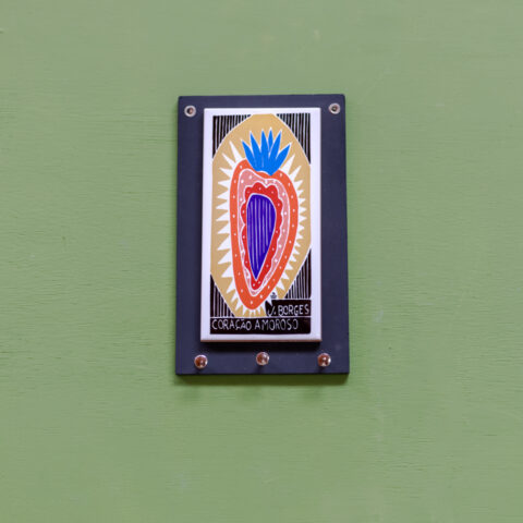 Porta-Chaves Azulejo J. Borges – Coração Amoroso