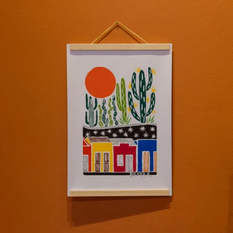 Xilogravura J. Borges: A Rosa do Amor (P) - Imaterial Artesanato