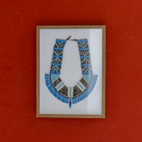 Quadro Colar Indígena Azul